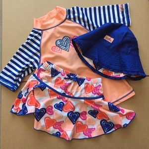 UV SKINZ UPF 50+ Girls 3-Piece Swim Set